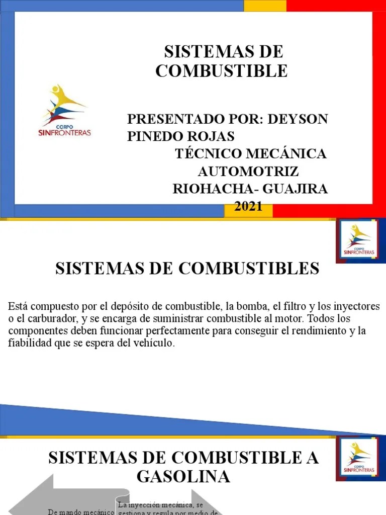 Sistemas De Combustible | PDF | Inyección De Combustible | Motor Diesel
