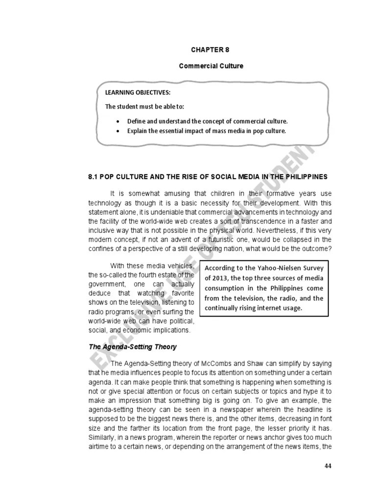 Commercial Culture | PDF | Mass Media | News