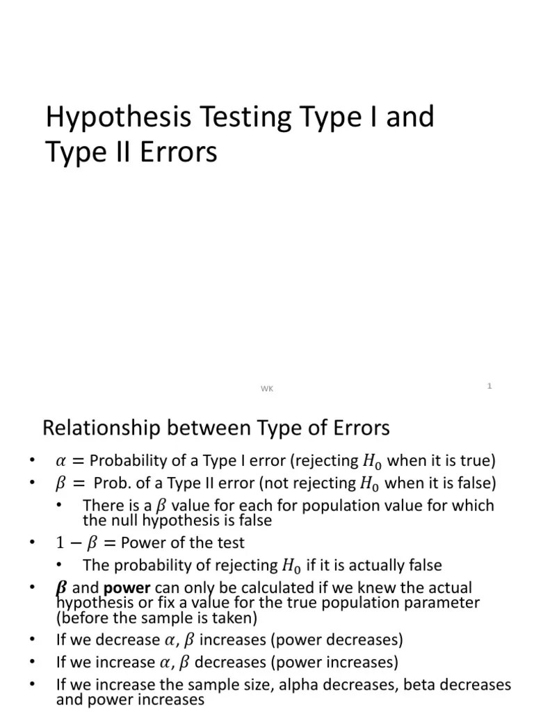 Machine Learning Notes Pdf Type I And Type Ii Errors Regression - Best Colorful Arts in Desktop
