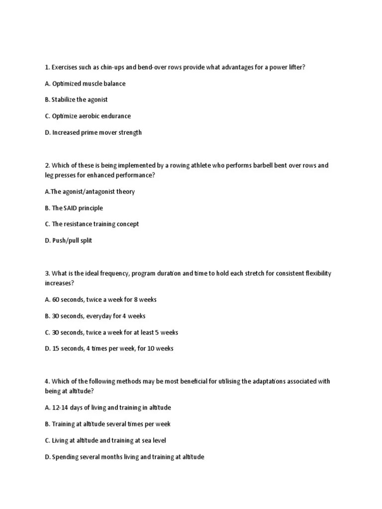 CSCS | PDF | Strength Training | Physical Fitness