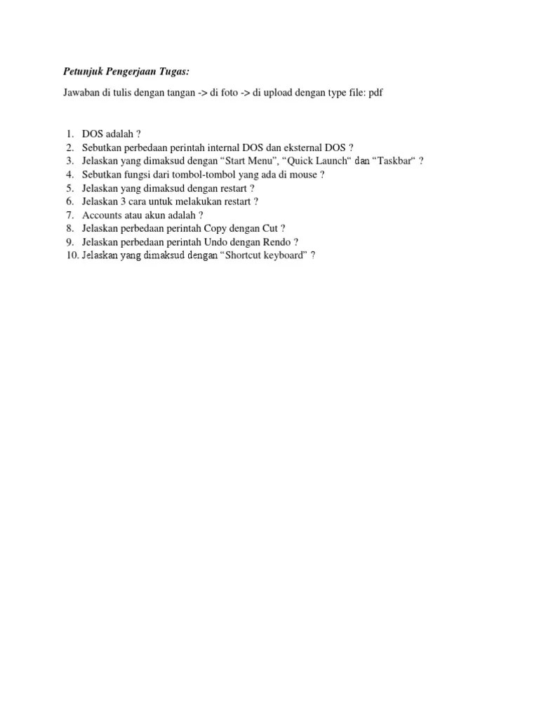 Perintah ini adalah menduplikat file sehingga file aslinya tidak hilang. Tugas Materi 2 Pdf