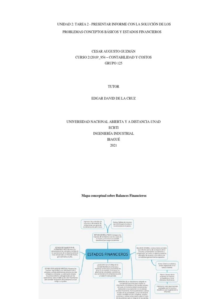 Contabilidad Y Costos Tarea 2. | PDF | Contabilidad | Servicios Financieros