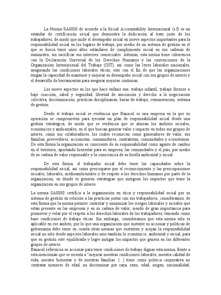 Norma Sa8000 Pdf Seguridad Y Salud Ocupacional Pol Tica - Vintage Pictures - Perfect 4K Collection