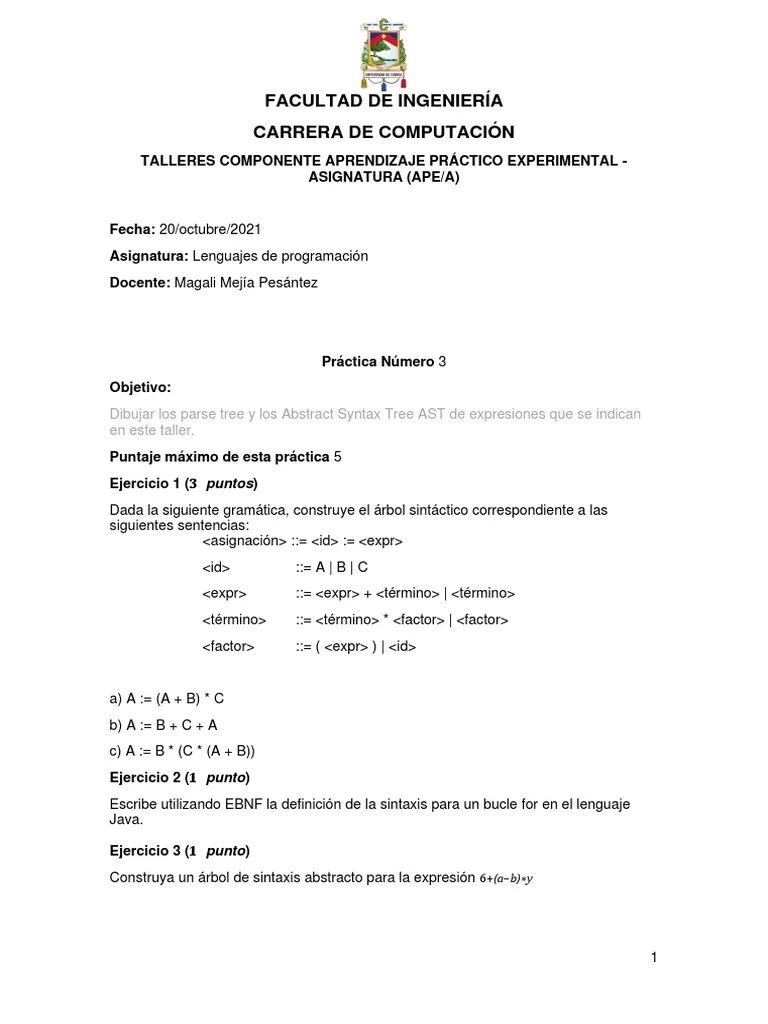 Taller No 3 | PDF