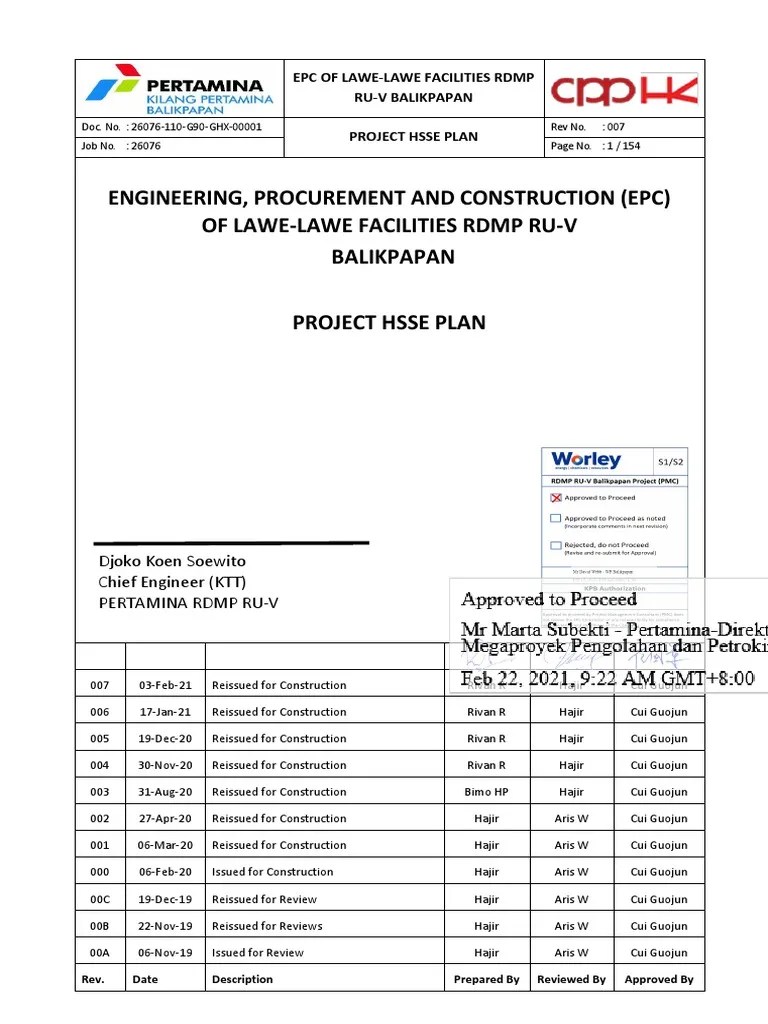 Truckers are required by the u.s. 110 G90 Ghx 00001 007 Project Hsse Plan Approved Pdf Safety