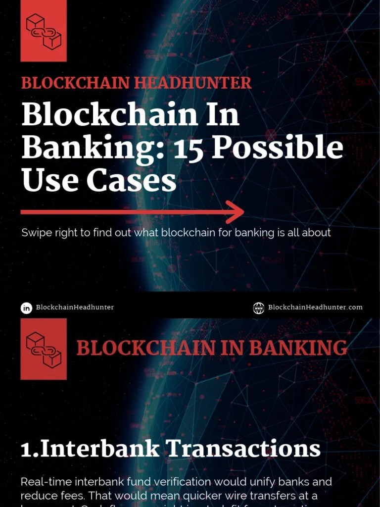 Blockchain In Banking: 15 Possible Use Cases | PDF | Banks | Cryptocurrency