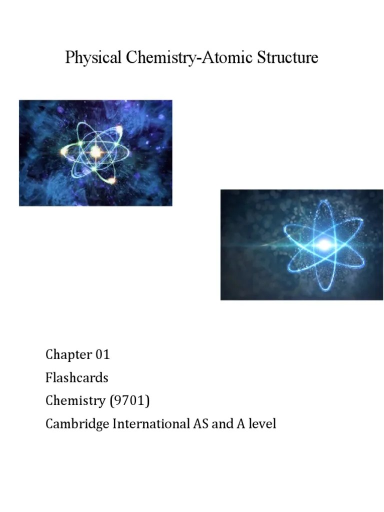 Chemistry 01 Atomic Structure | PDF