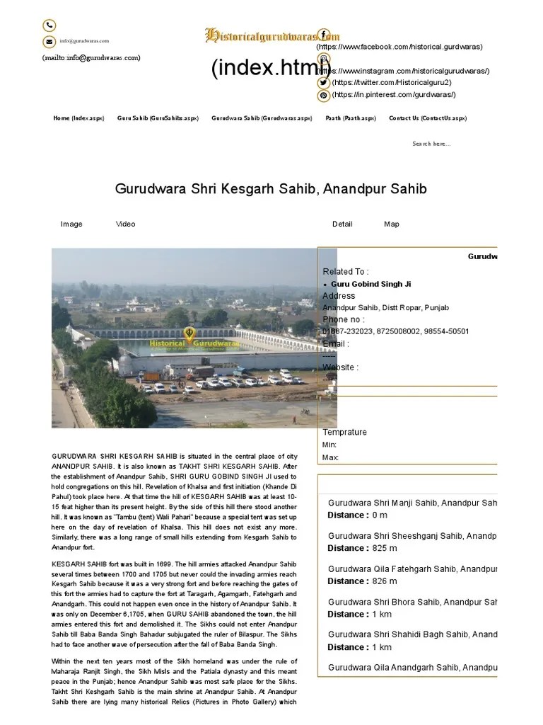 A Journey To Historical Gurudwara Sahibs | PDF | Monotheism | Nāstika