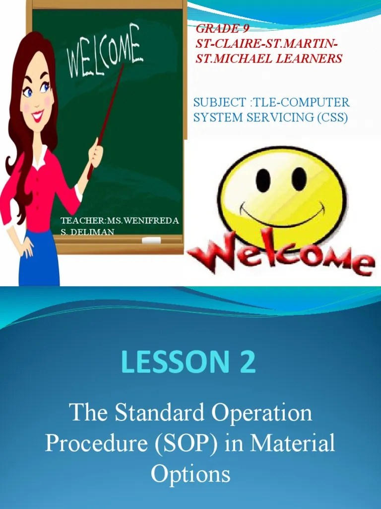 Grade 9 St-Claire-St - Martin-St - Michael Learners: Subject:Tle ...