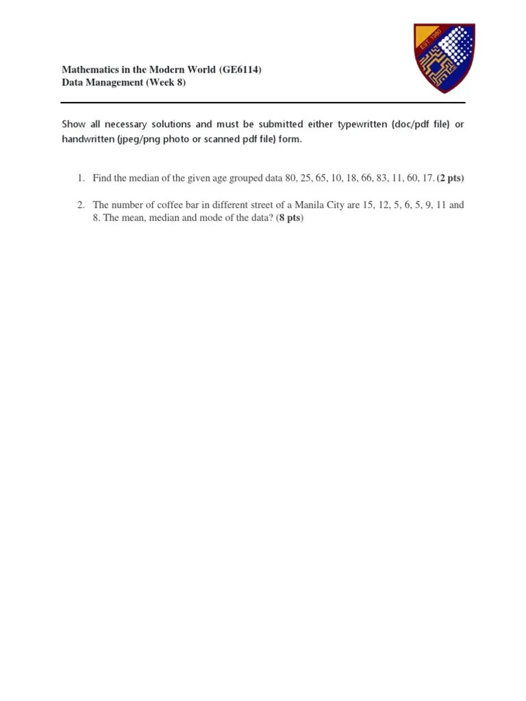 Week 8 Data Management | PDF