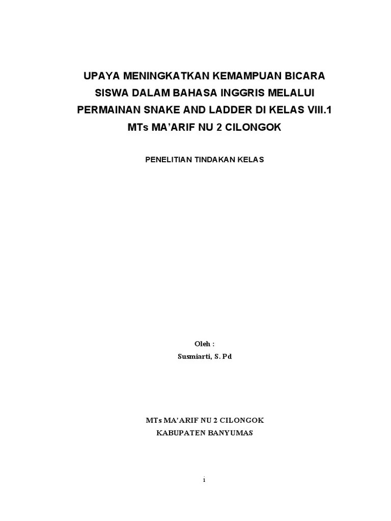 Untuk memiliki kompetensi bahasa inggris guru dapat melakukan penelitian tindakan kelas smp, ptk bahasa inggris smp ini digunakan sebagai acuan . Ptk Bahasa Inggris Smp Pdf