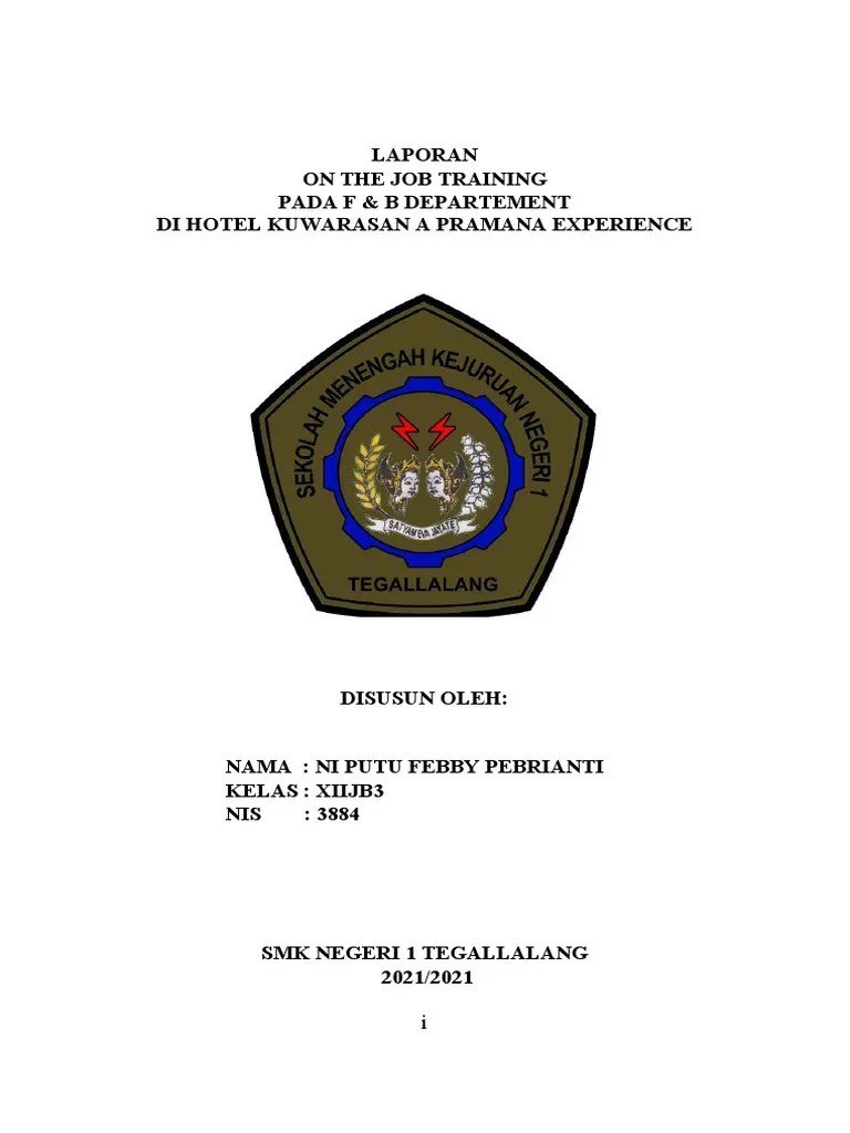 Laporan On The Job Training | PDF