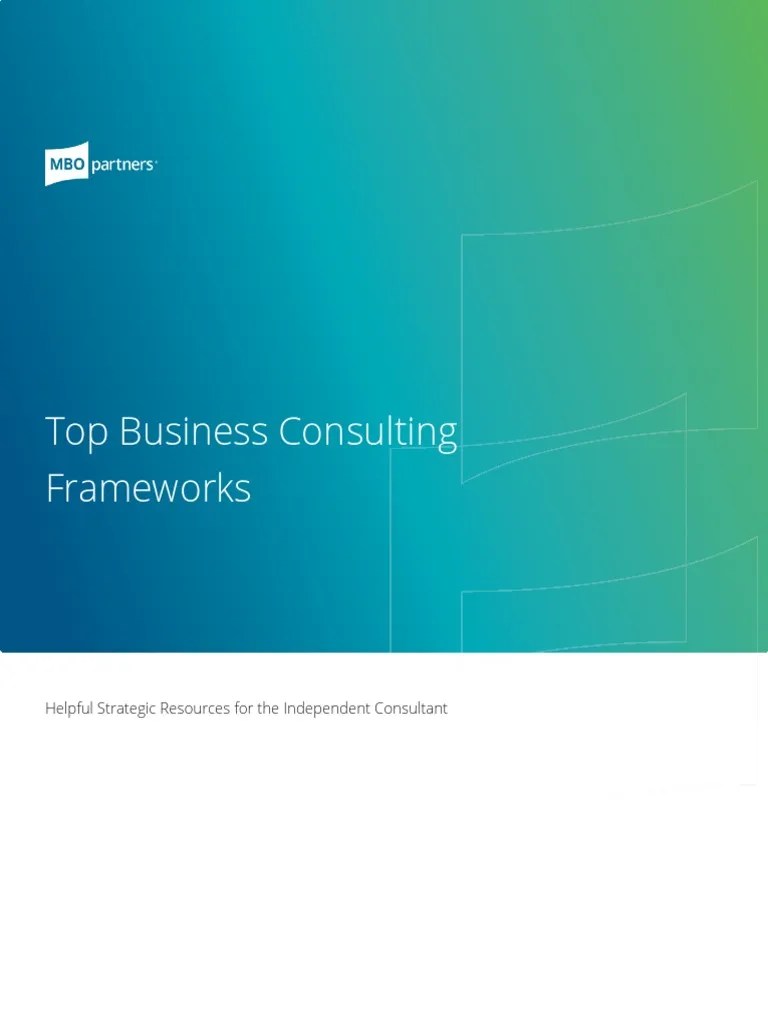 Top Business Consulting Frameworks | PDF | Swot Analysis | Strategic Management