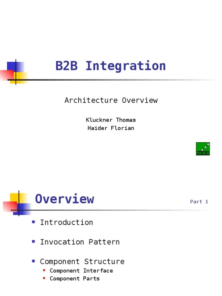 B2B Integration - Architecture | PDF | Data Type | User Interface