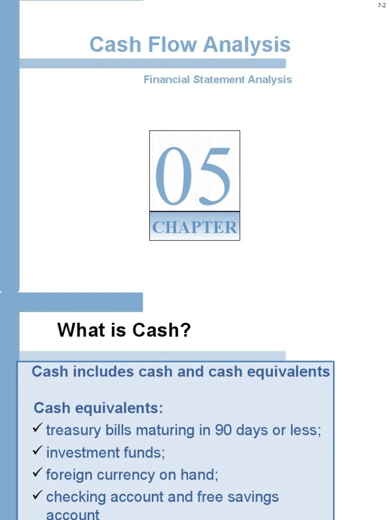 Chapter 6 - Cash Flow Analysis LMS | PDF | Cash Flow Statement | Debits And Credits