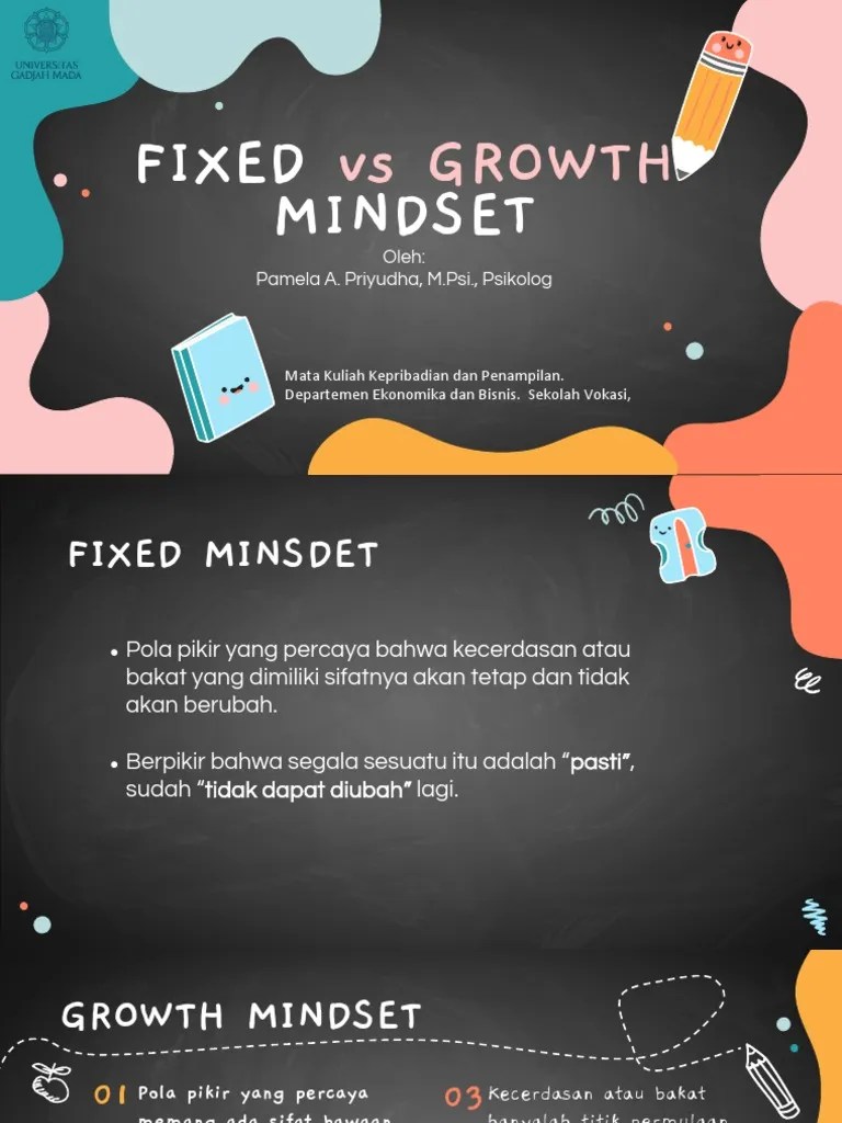Materi 4 - Fixed Vs Growth Mindset | PDF