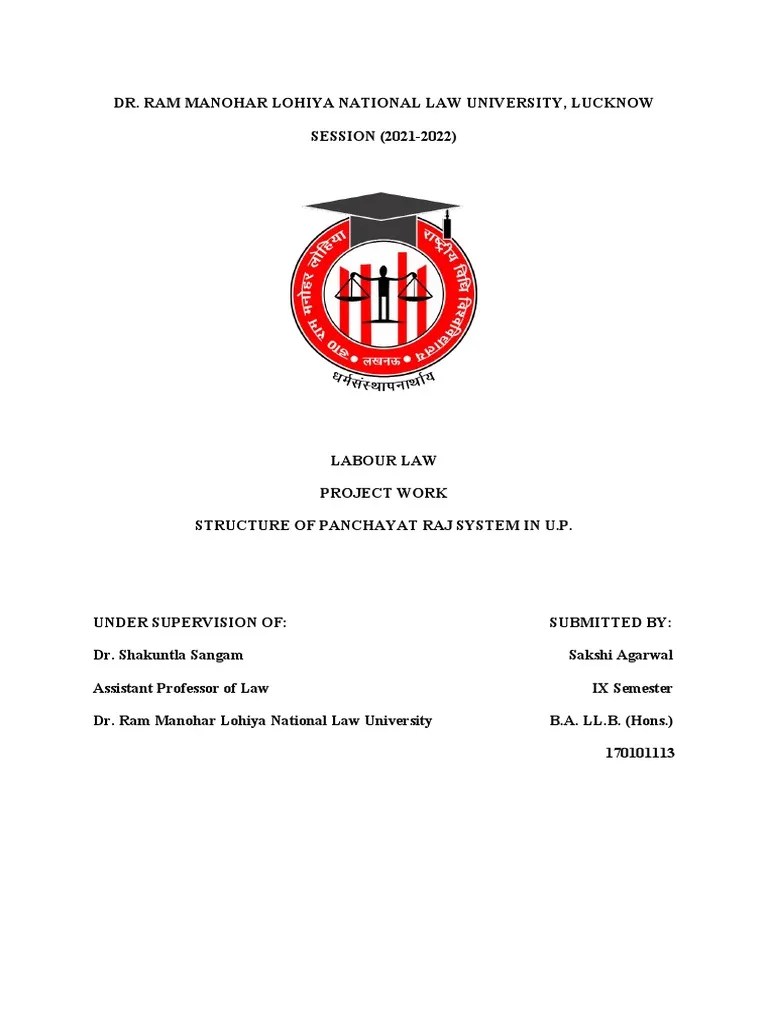 Structure Of Panchayat Raj System In U.P. | PDF | Government Of India | Government
