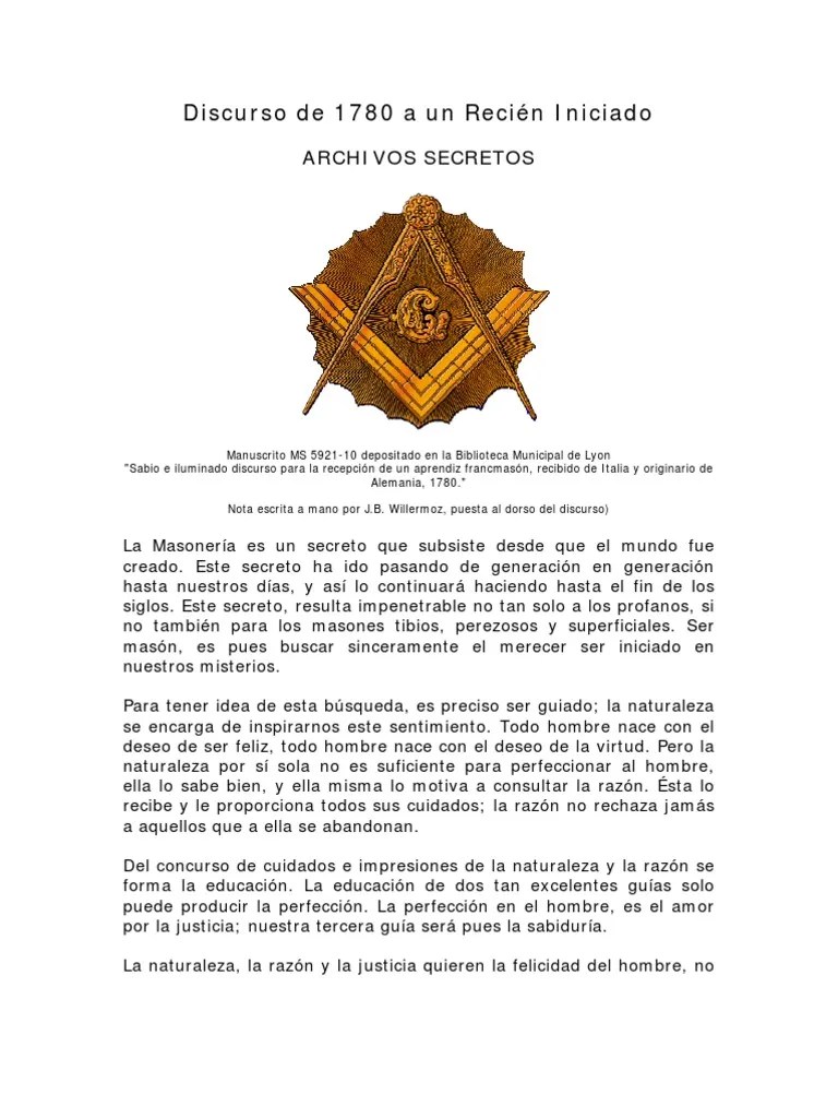 Discurso A Un Iniciado | PDF | Felicidad | Amor