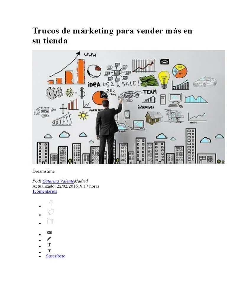 Trucos De Márketing Para Vender Más En Su Tienda | PDF | Marketing ...
