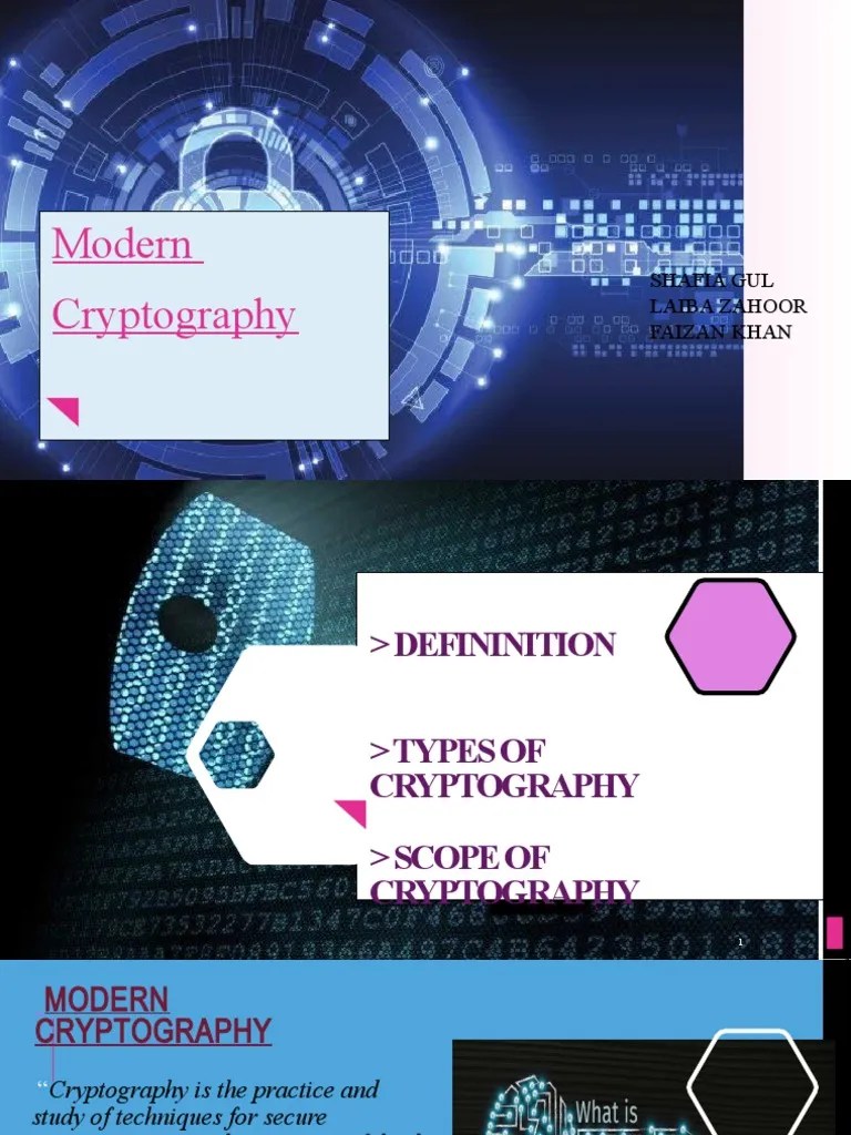 Modern Cryptography: Shafia Gul Laiba Zahoor Faizan Khan | PDF ...