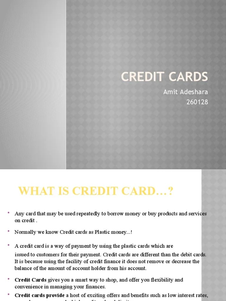 Credit Cards Pdf - Best Landscape Images in HD