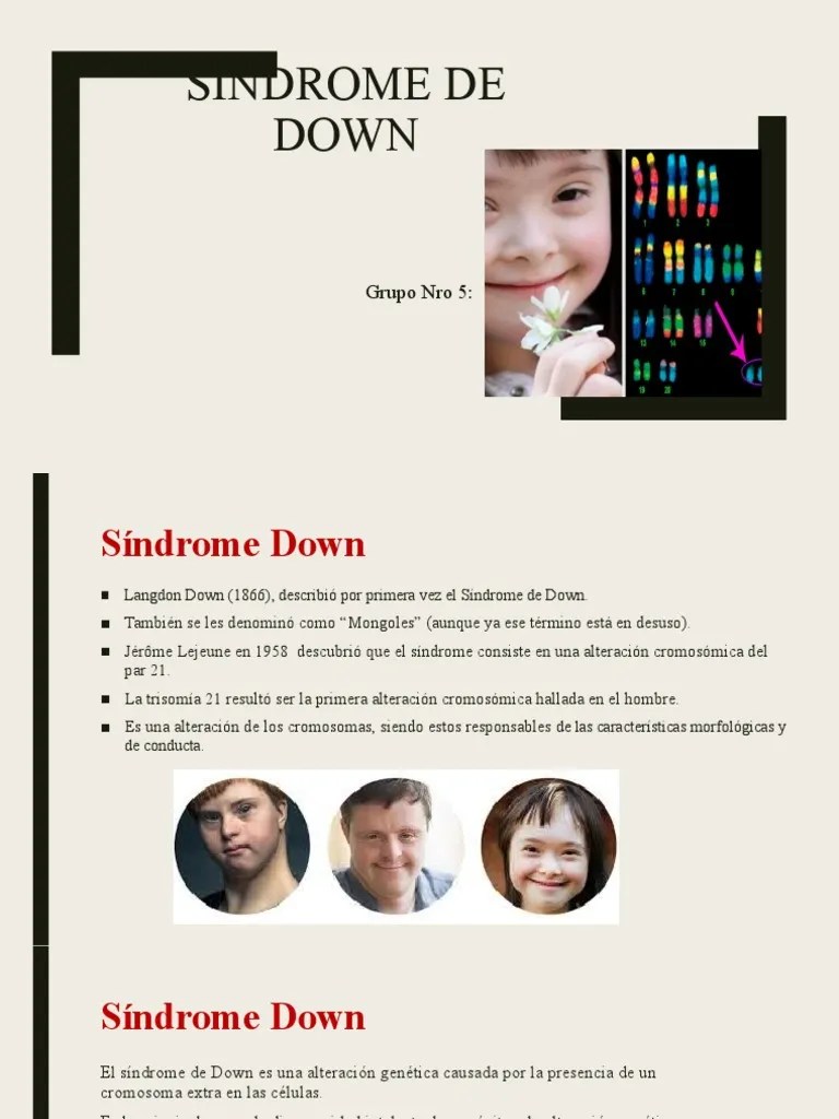 Sindrome Down | PDF | Síndrome De Down | Enfermedades Y Trastornos