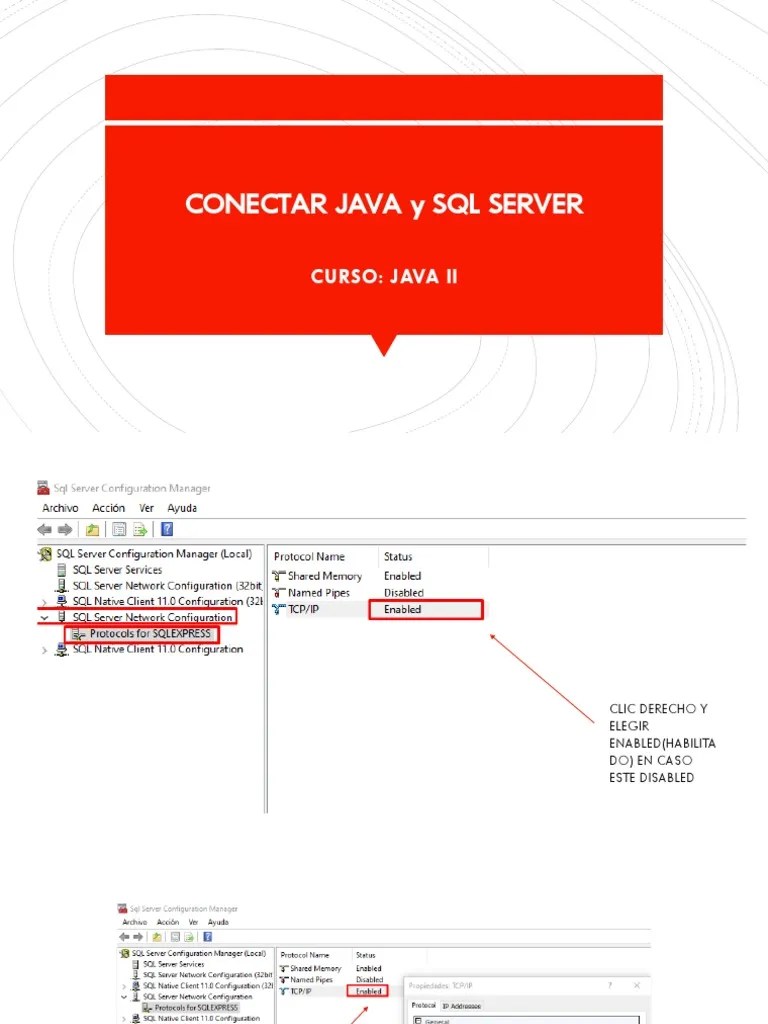 Conectar Java Y SQL Server | PDF | Java (lenguaje De Programación) | SQL
