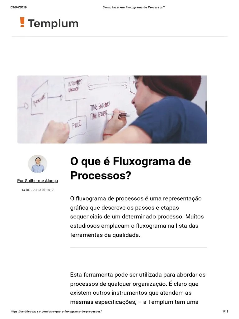 Como Fazer Um Fluxograma De Processos | PDF | Informática | Engenharia ...