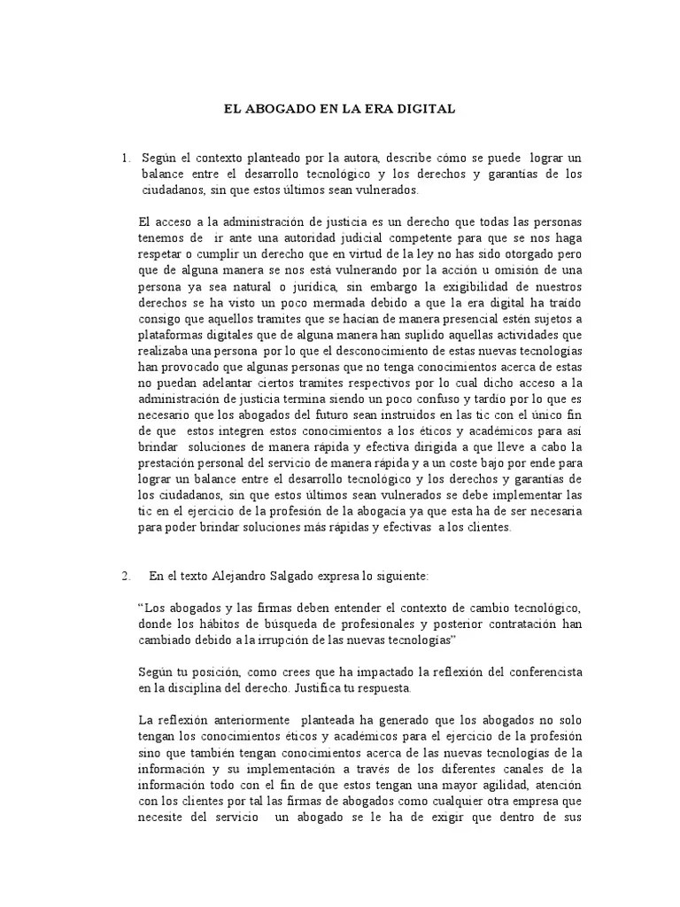 El Abogado En La Era Digital | Descargar Gratis PDF | Tecnología De ...