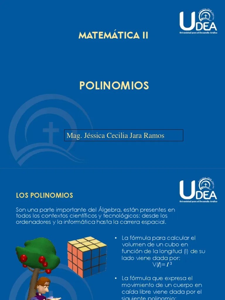 Polinomios - Parte I | PDF | Matemáticas | Álgebra Abstracta