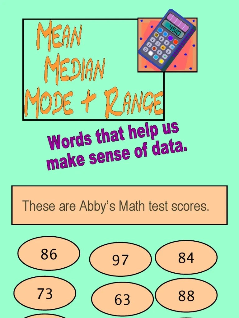 Mean, Median And Mode Of Ungrouped Data | PDF | Mean | Median