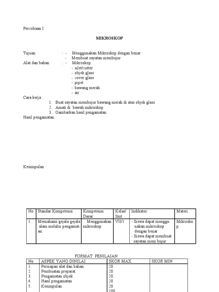 Yang ada dalam tabel di bawah ini. Ujian Praktik Ipa Biologi Kelas Ix Pdf