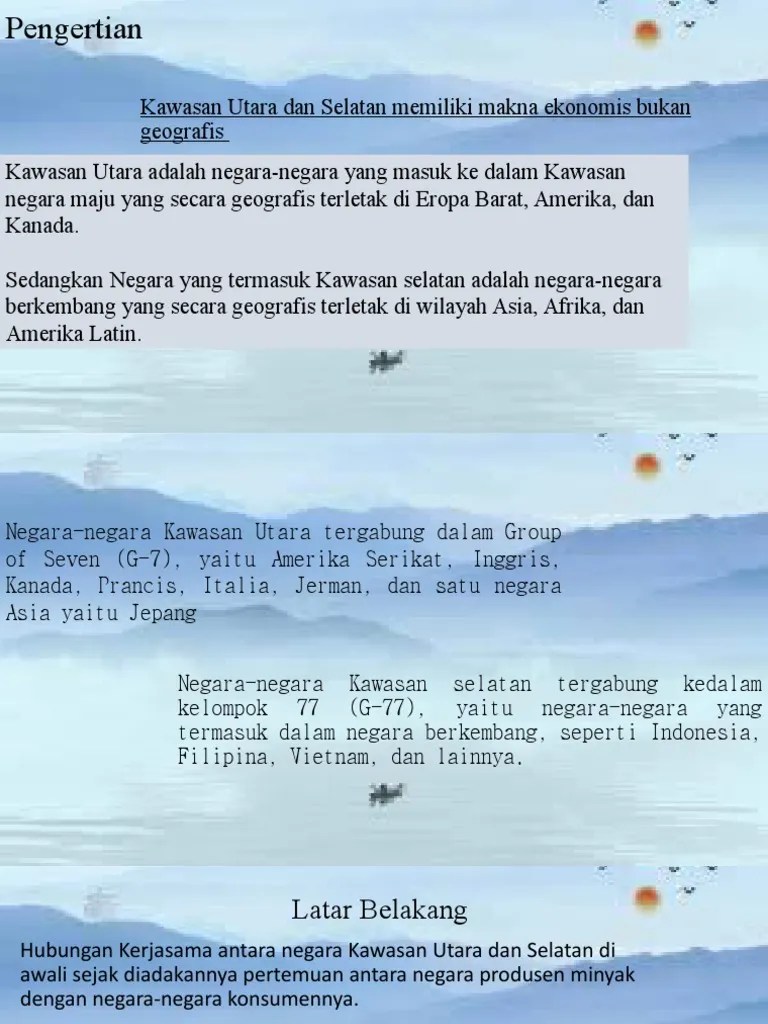 Kerja Sama Kawasan Utara - Selatan | PDF