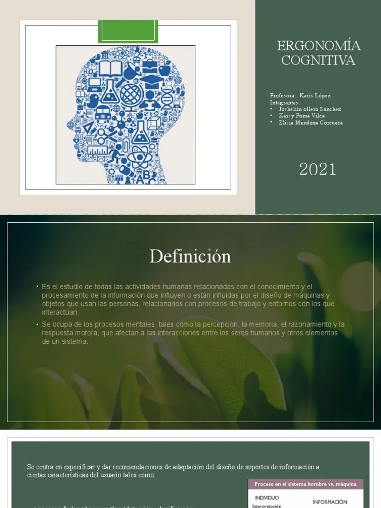 Ergonomía Cognitiva | PDF | Factores Humanos Y Ergonomía | Usabilidad