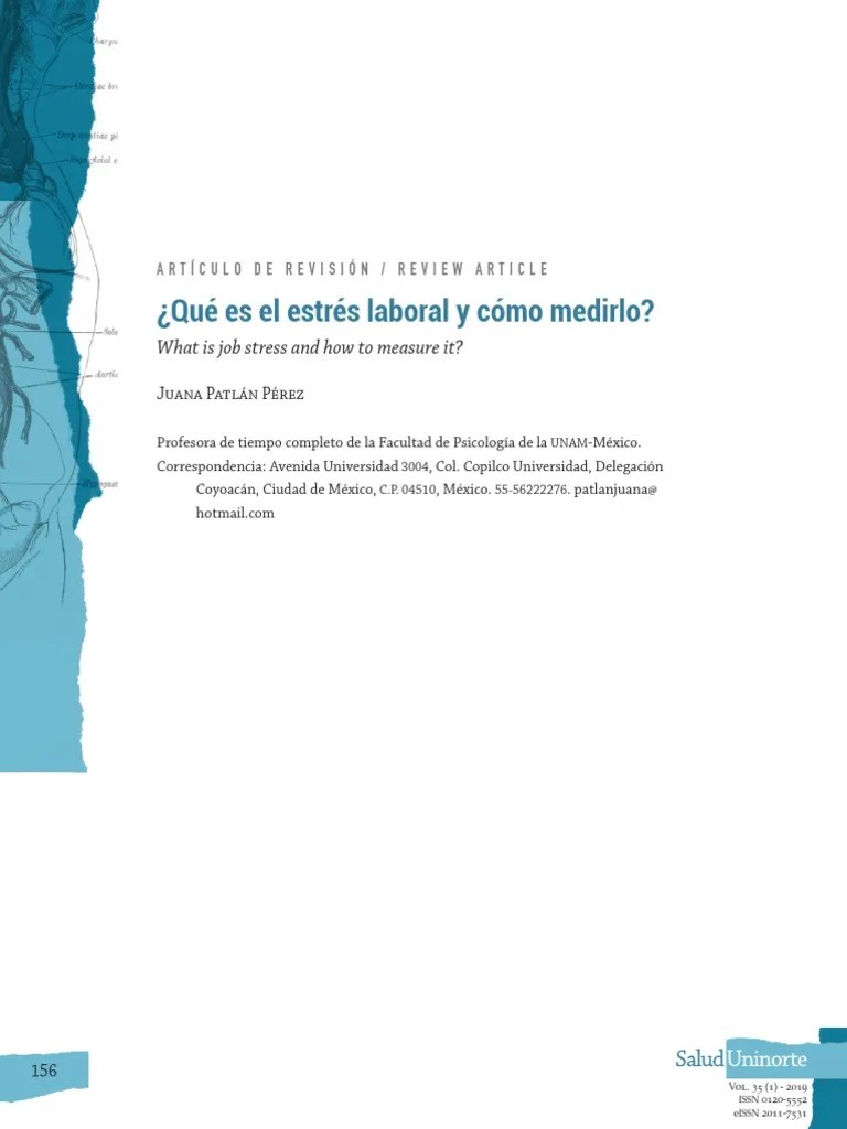 Estres Laboral | PDF | Estrés (biología) | Sicología