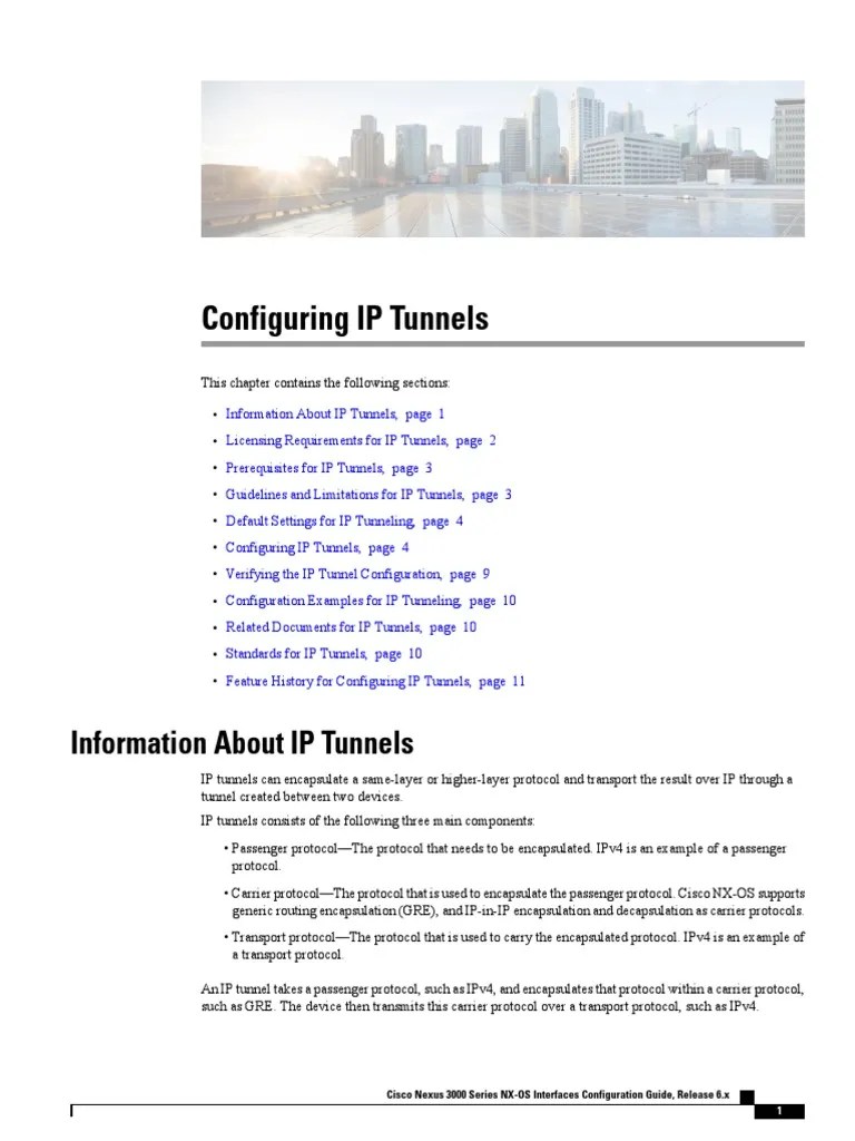 Configuring Ip Tunnels | PDF | Internet Protocols | I Pv6