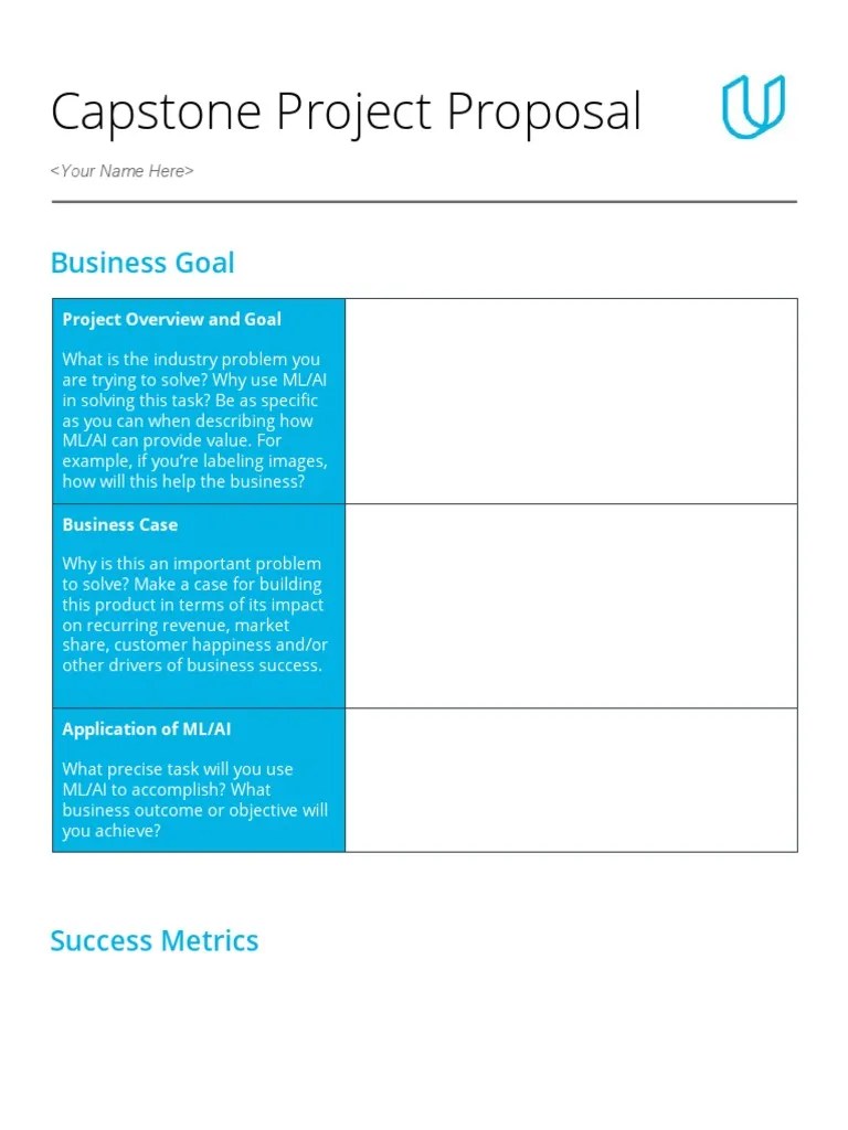 Capstone Project Proposal: Business Goal | PDF | Intelligence (AI ...