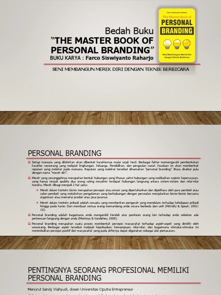 The Master Book Of Personal Branding | PDF