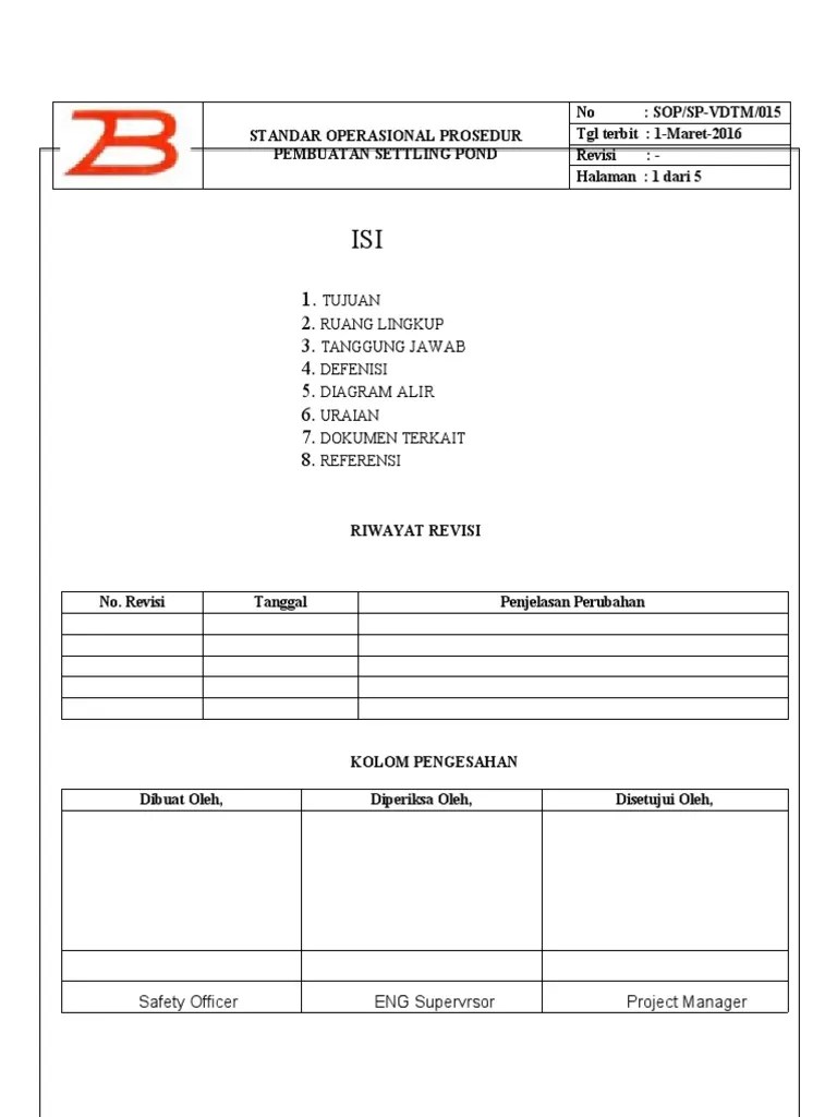 Standar Operasional Prosedur | PDF