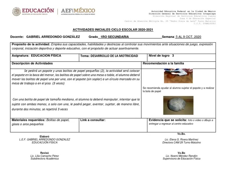 Educación Física Semana 7 Nivel 3 | PDF