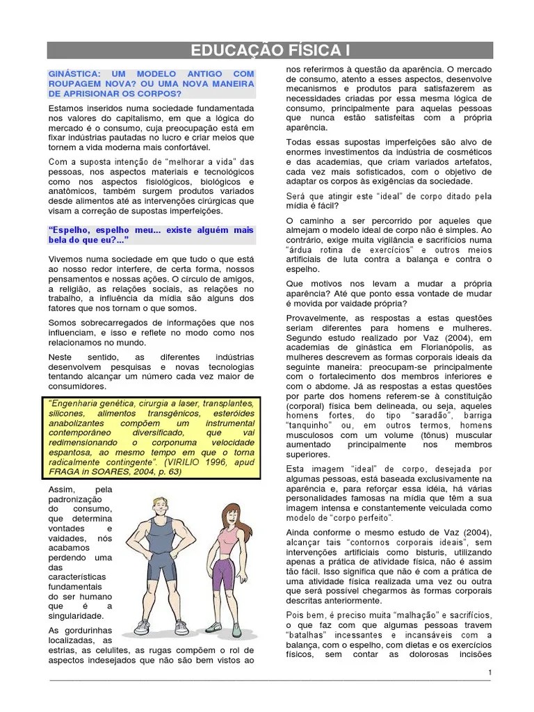 Educacao Fisica Apostila | PDF | Ginástica | Física