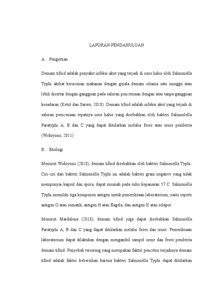 Laporan Pendahuluan | PDF