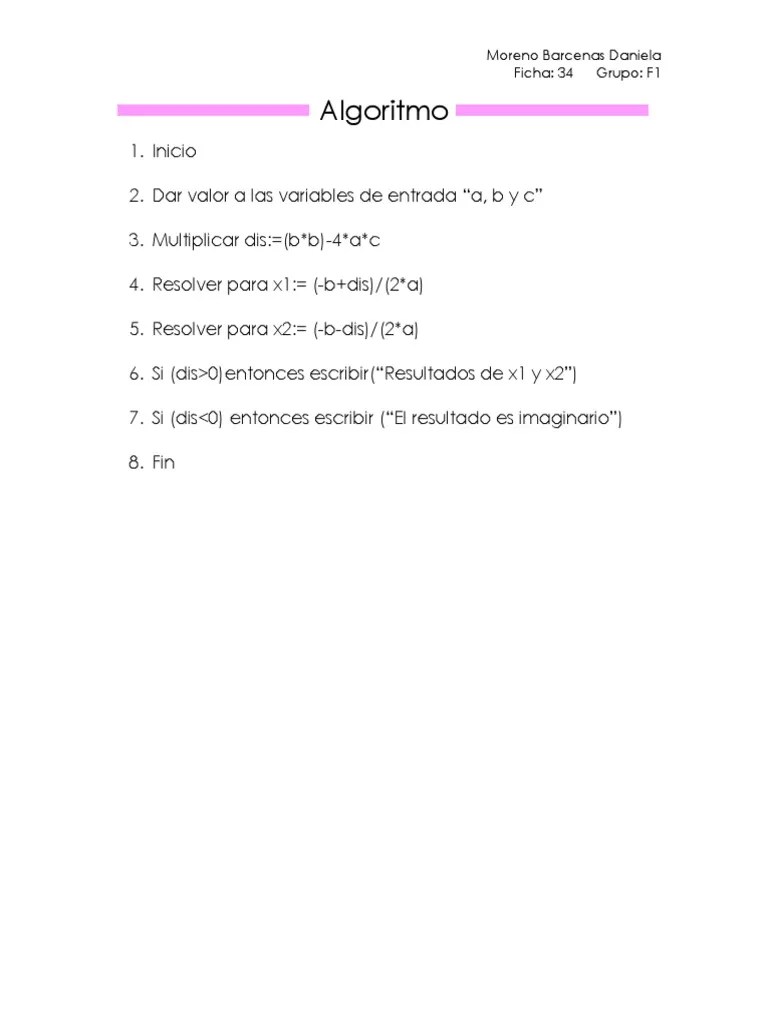 Algoritmo Y Diagrama De Flujo | PDF