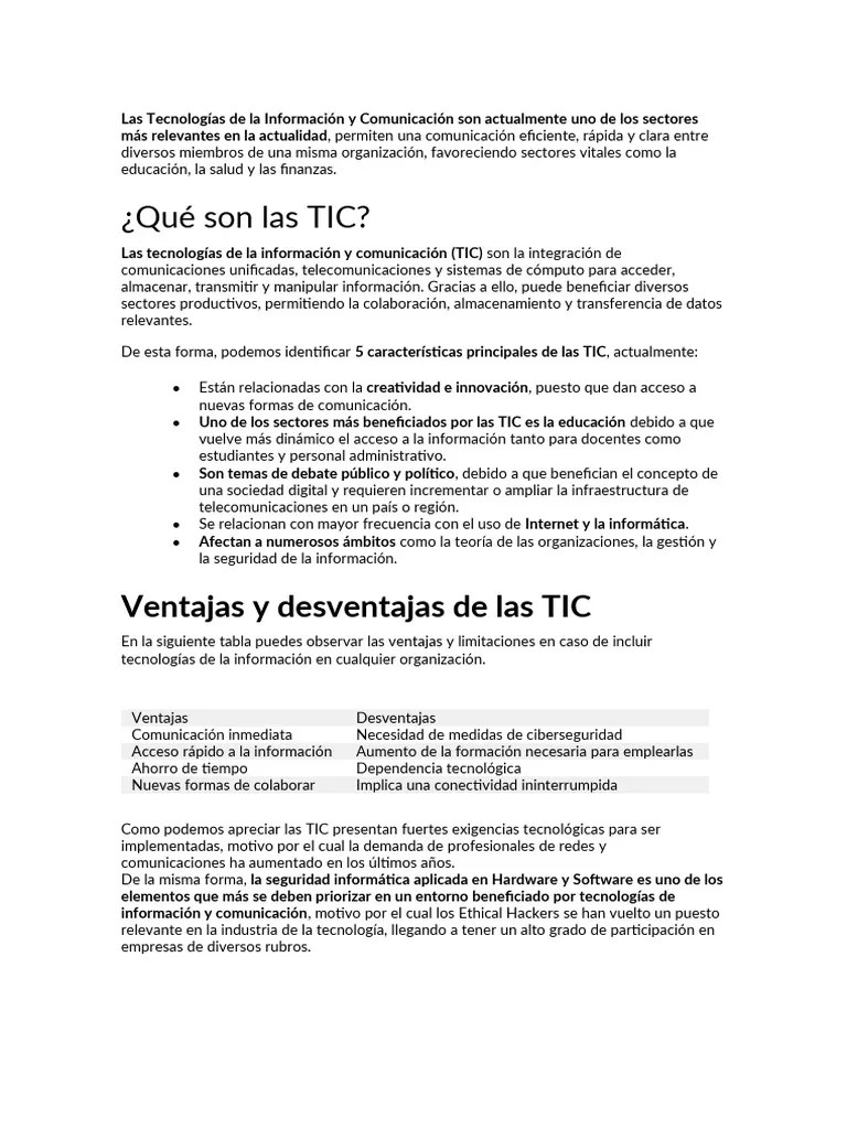 Importancia De Las Tic En La Educacion-Yuri | PDF | Tecnología De Información Y Comunicaciones ...
