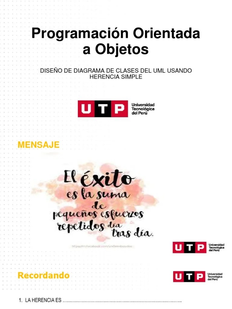 S04.s1 - Material - Herencia Diagrama UML | PDF | Herencia ...