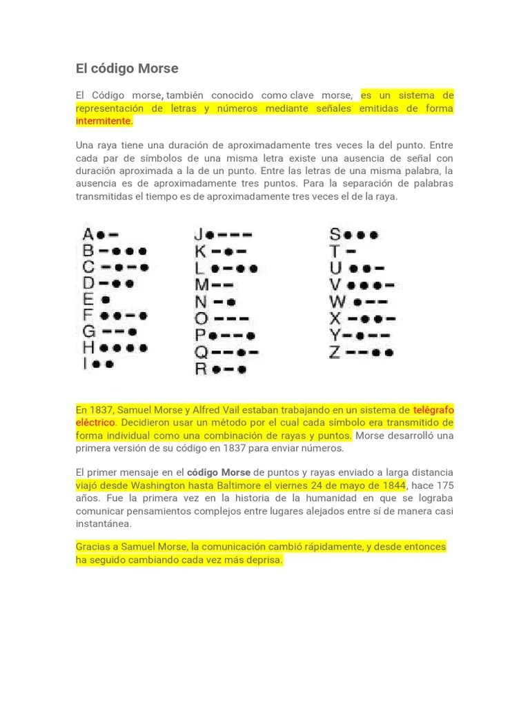 El Código Morse | PDF