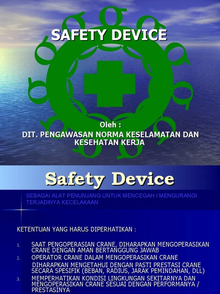 Safety Device Crane | PDF
