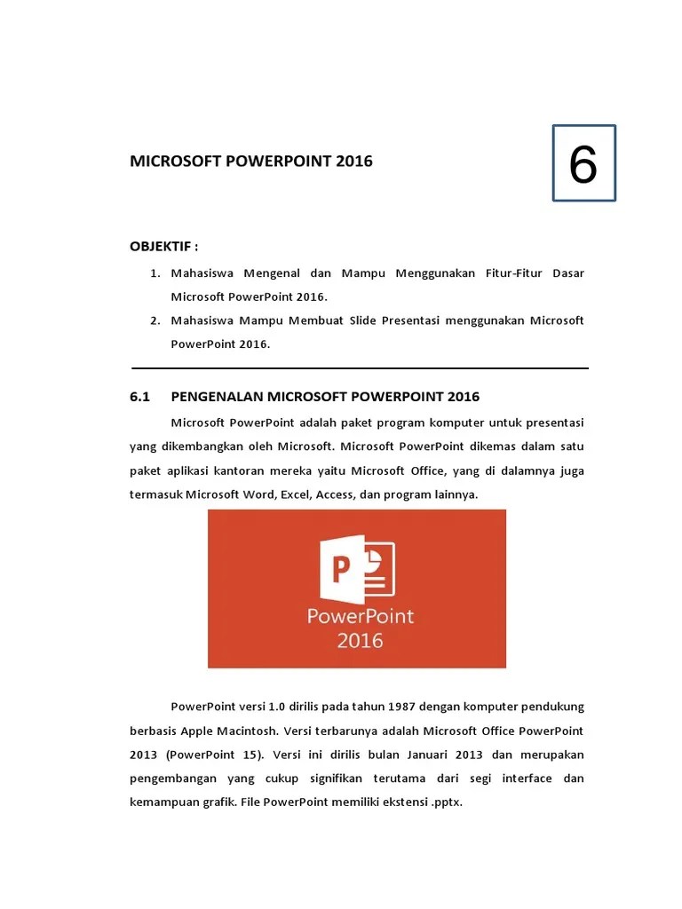 Microsoft PowerPoint 2016 | PDF