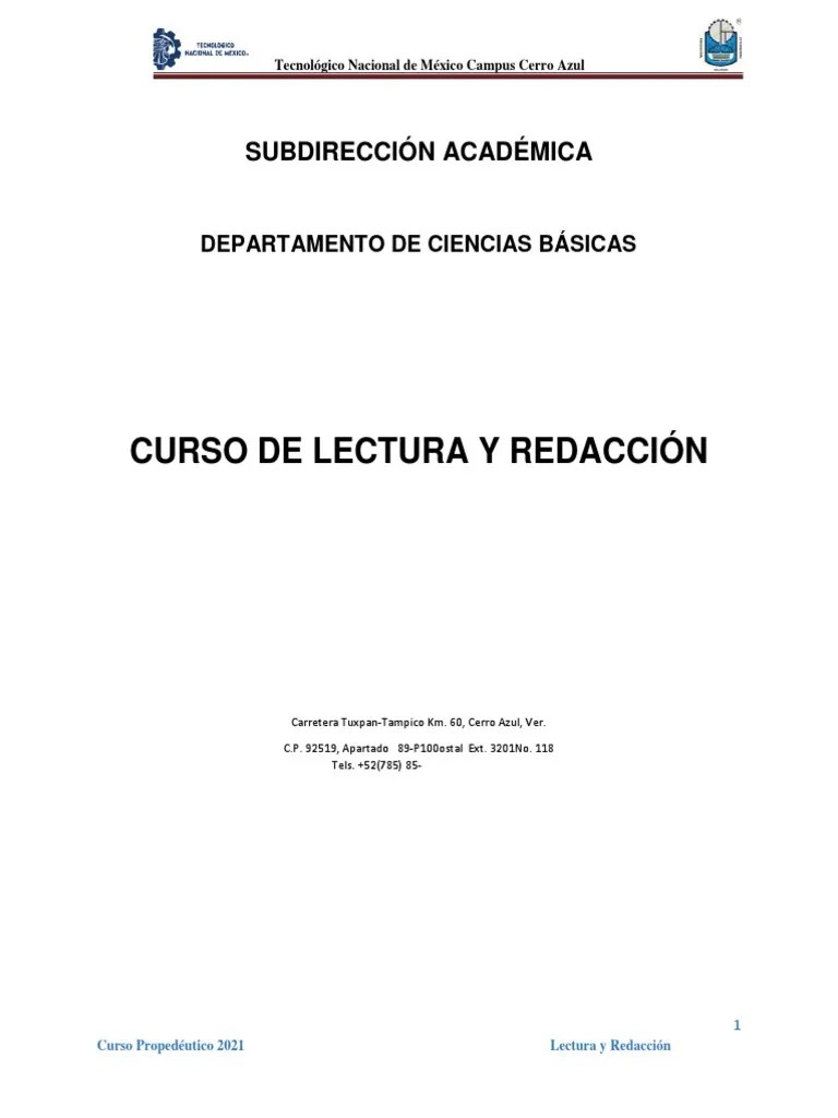 Taller De Lectura Y Redaccion | PDF | Comunicación | Comunicación Humana