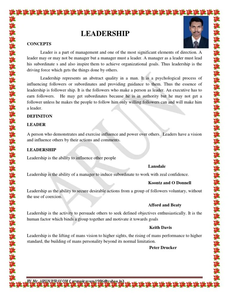 Leadership | PDF | Leadership | Motivation